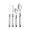 Cutlery Set Stainless Steel Transparent Handle 24 Pieces