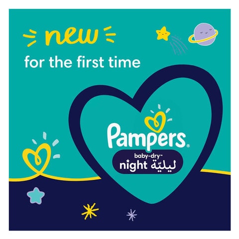 Pampers Baby-Dry Night Diapers, Size 3, 7-11Kg, 80 Diapers