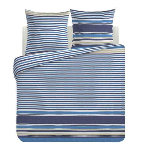 Harper Double Quilt Cover Set Sprinkle Stripe Blue Pack of 4