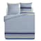 Harper Double Quilt Cover Set Sprinkle Stripe Blue Pack of 4