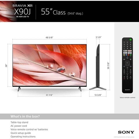 Sony Bravia XR 55-Inch Ultra HD TV XR55X90J/S Black