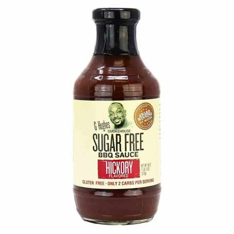 G Hughes Sugar Free BBQ Sauce With Hickory Flavoured 510g