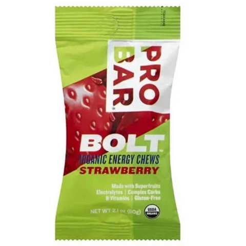 Pro Bar Gluten Free Bolt Organic Energy Chews Strawberry 60 Gram