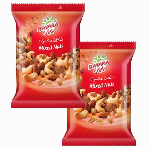 Buy Bayara Mixed Nuts 300g Pack of 2 Online - Shop Food Cupboard on Carrefour  UAE