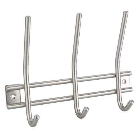 Hettich 3-Hook Coat Rack (Stainless Steel)