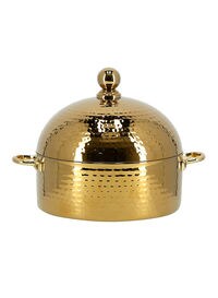 ROYALFORD Full Hammered Dome Hot Pot Gold 3L