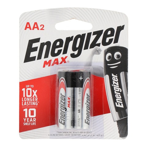 Energizer Max Alkaline Battery AA2 1.5v