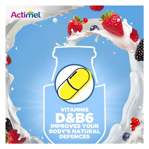 Actimel Mixed Berries Drinkable Yoghurt 93ml Pack of 4