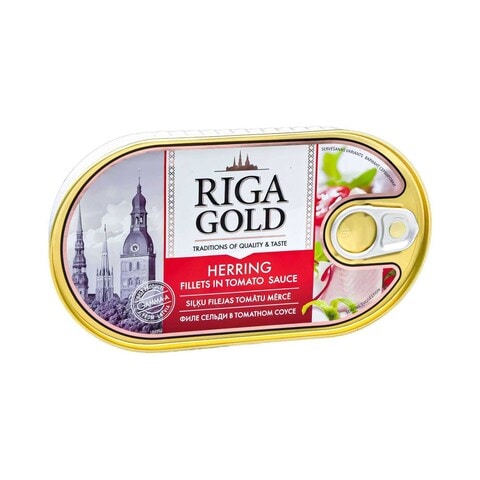 Riga Gold Herring Fillets In Tomato Sauce 190g