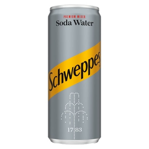 Schweppes Soda Water Carbonated Drink Can 250ml