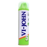 VI-John Menthol Sensitive Skin Vitamin-E Enriched Shaving Foam White 200ml