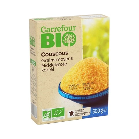 Carrefour Bio Organic Couscous Grains Medium 500g