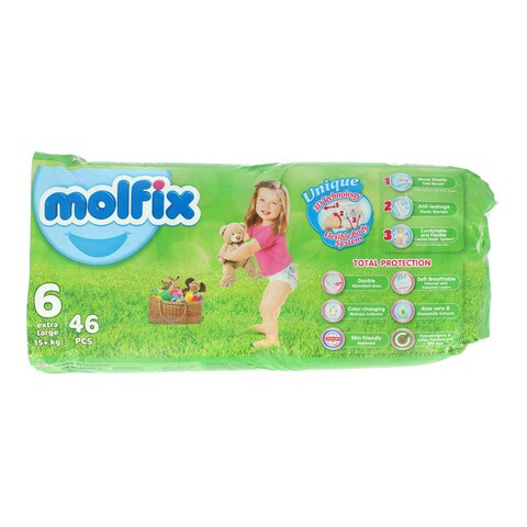 Buy Molfix Unique Extra Large Size 6 (15+ kg) 42 pcs Online