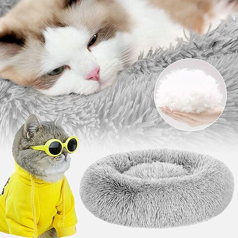 Calming pet bed for clearance cats