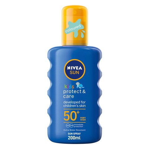 NIVEA SUN Kids Spray, UVA &amp; UVB Protection, Protect &amp; Play Moisturizing, SPF 50+, 200ml