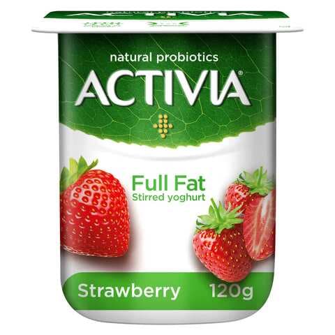 Activia Full Fat Strawberry Stirred Yoghurt 120g