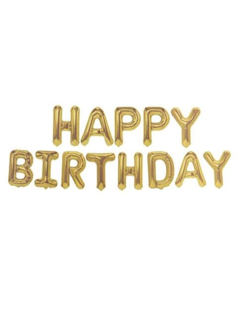 Generic Happy Birthday Letter String Foil Balloon