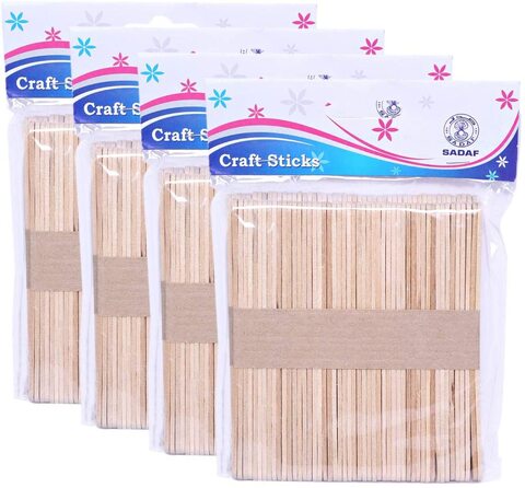 Generic Sadaf Craft Sticks, Set Of 4 Sdf-W114 Arts And Crafts
