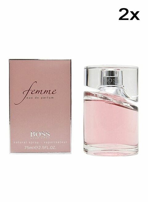 Hugo Boss Femme Eau de Parfum - 75ml Set Of 2