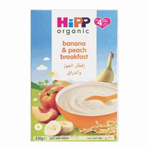 Hipp Organic Banana And Peach Breakfast 230g