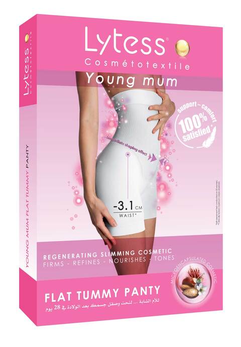 Lytess Young Mum  Flat Tummy Panty ,Black, L/XL