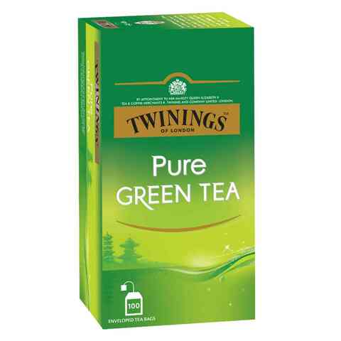 Twinings Pure Geen Tea 100 Tea Bags Online | Carrefour Qatar