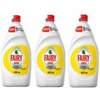 Buy Fairy Plus Lemon Dishwashing Liquid Soap With Alternative Power To Bleach 600ml Pack of 3 in UAE