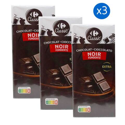 Carrefour Classic Dark Chocolate 100g Pack of 3