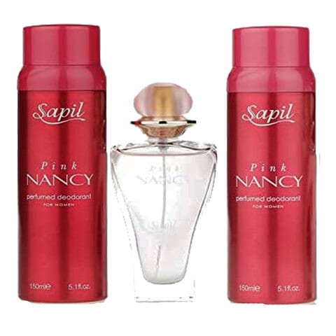 Sapil Nancy Pink Eau De Parfum 50ml With Deodorant 150ml Pack of 2