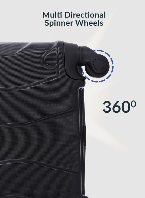 Carry on luggage 360 degree wheels clearance