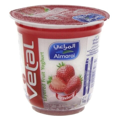 اشتري المراعي فيتال زبادي بطبقات الفراولة 140 جرام في الكويت