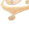 ABELLA LUXURY WEDDING BIG ZIRCON SET,GOLD PLATED, 4 PIECES WITH FREE SIZE RING