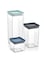 Organizers Set Of 3 Food Storage Containers For Kitchen Organization, Pantry And Rack &ndash; Ideal For Cereals, Spaghetti, Nuts, Coffee, Sugar, Pasta And Flour Plastic Container Set With Vacuum Lid
