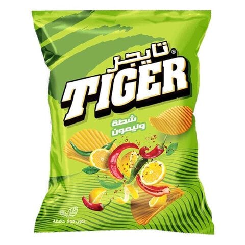 Buy Tiger Super Chilli And Lemon Potato Chips 126g in Egypt