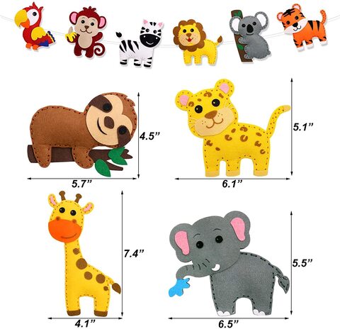 Cymbana Kids Sewing Kit Make Your Own Creative Felt Plush Animals Toy Craft  Art Set for Beginners, Girls Gifts for Children 6+