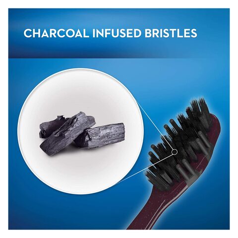 ORAL B CHARCOAL TOOTH BRSH SOFT 1+1