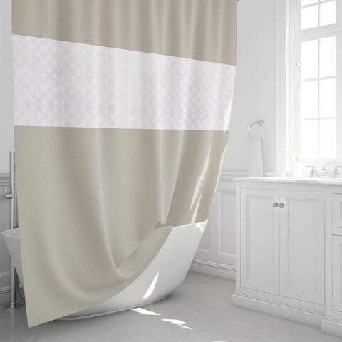 Beige Shower Curtain Bath, Black Grey Beige Shower Curtain