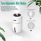 NuSense Portable Air Humidifier  Cool Mist Humidifier 200ML Waterless Auto-Off Mist Diffusers with 7 Color LED Lights