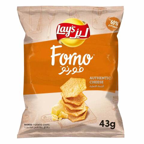 Lay&#39;s Forno Authentic Cheese, Baked Potato Chips, 40g
