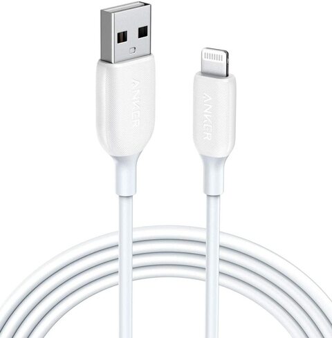 Buy Anker Powerline III Lightning Cable iPhone Charger Cord MFi Certified  (6ft) White A8813H21 Online - Shop Smartphones, Tablets & Wearables on  Carrefour UAE