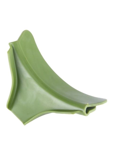 Generic 2-Piece Silicone Anti-Spill Funnel Pout Set Green 12.8X3X4.5cm