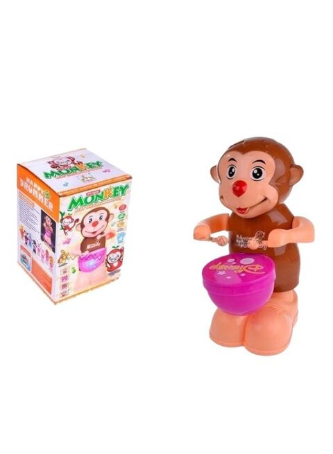 Monkey beating drum deals toy