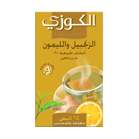 Alokozay Ginger and Lemon Tea 25 Tea Bags