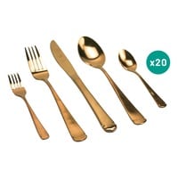 Stainless Steel Cutlery Bronze 20 PCS