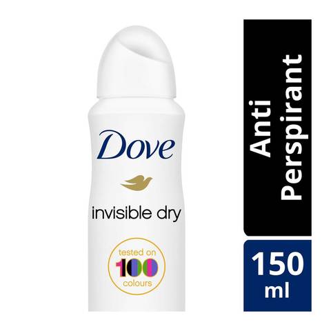 Dove invisible dry antiperspirant deodrant alcohol free 150 ml