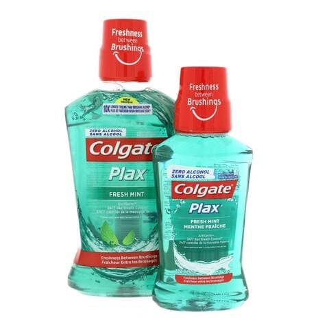 Colgate Plax Freshmint Mouthwash 500ml + 250ml Free