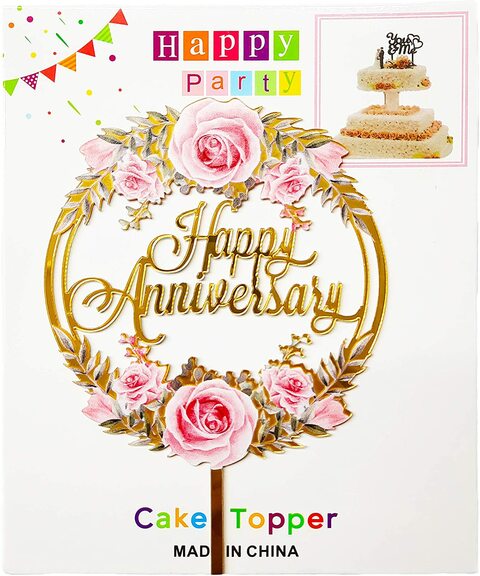 Happy anniversary deals toppers