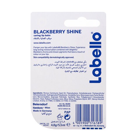 Labello Fruity Shine Blackberry Lip Balm 4.8 Gram