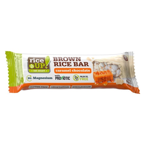 Rice Up! Brown Rice Bar Caramel Chocolate 18g