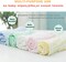 SKY-TOUCH 5pcs Muslin Baby Washcloths and Towels, Natural Organic Cotton Baby Washcloths, Soft Newborn Baby Towel and Muslin Washcloth for Sensitive Skin